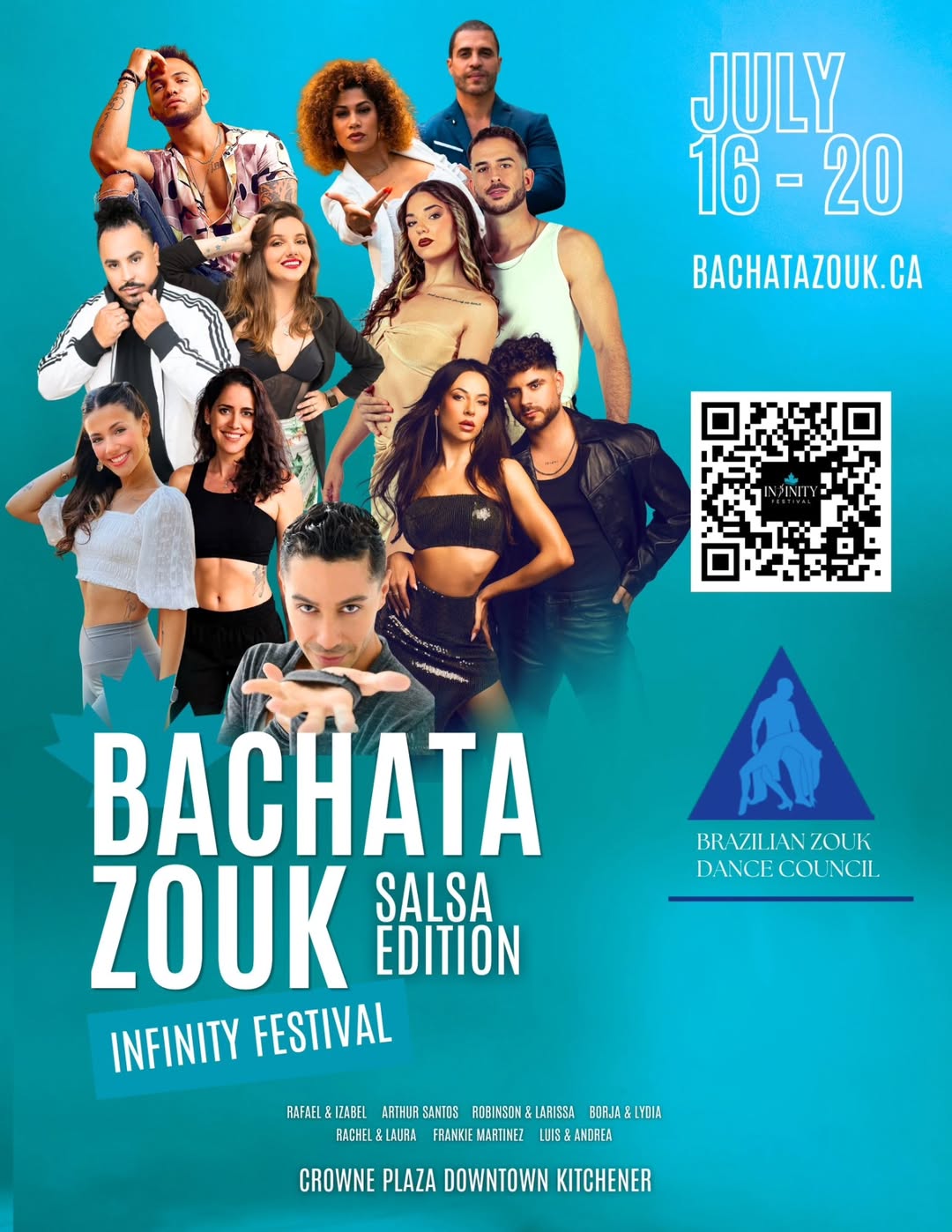 Canada Bachata Zouk Infinity Festival poster