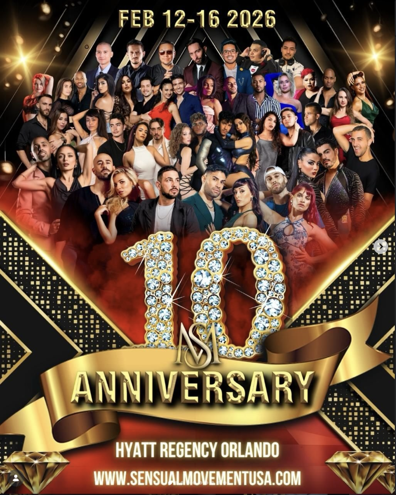 Sensual Movement 10th Anniversary poster